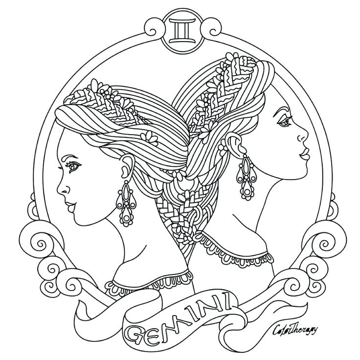 736x736 Zodiac Coloring Pages Horoscope Zodiac Coloring Pages Astrology