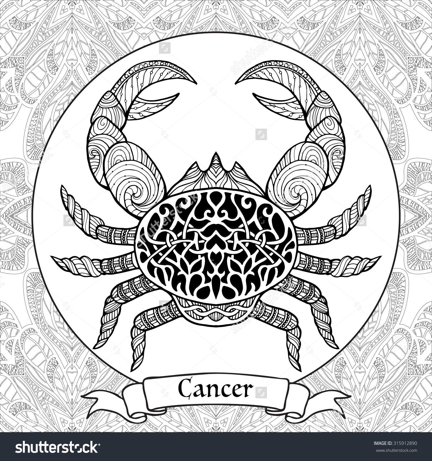 1500x1600 Astrology Coloring Pages Image Result For Cancer Zentangles I Like