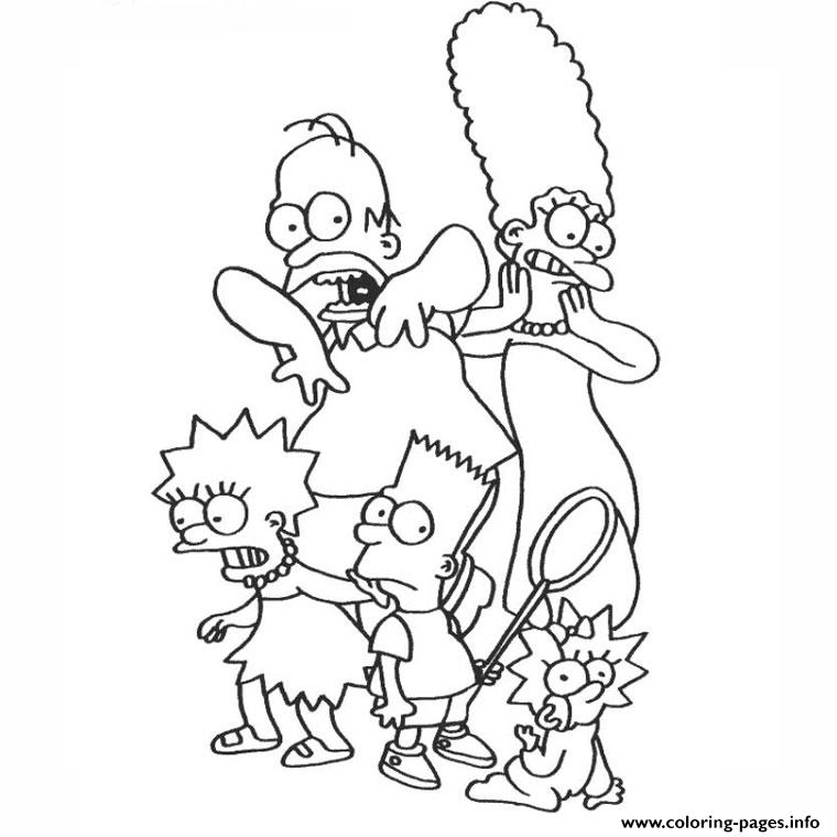 760x760 Les Simpson Horror Show Coloring Pages Printable