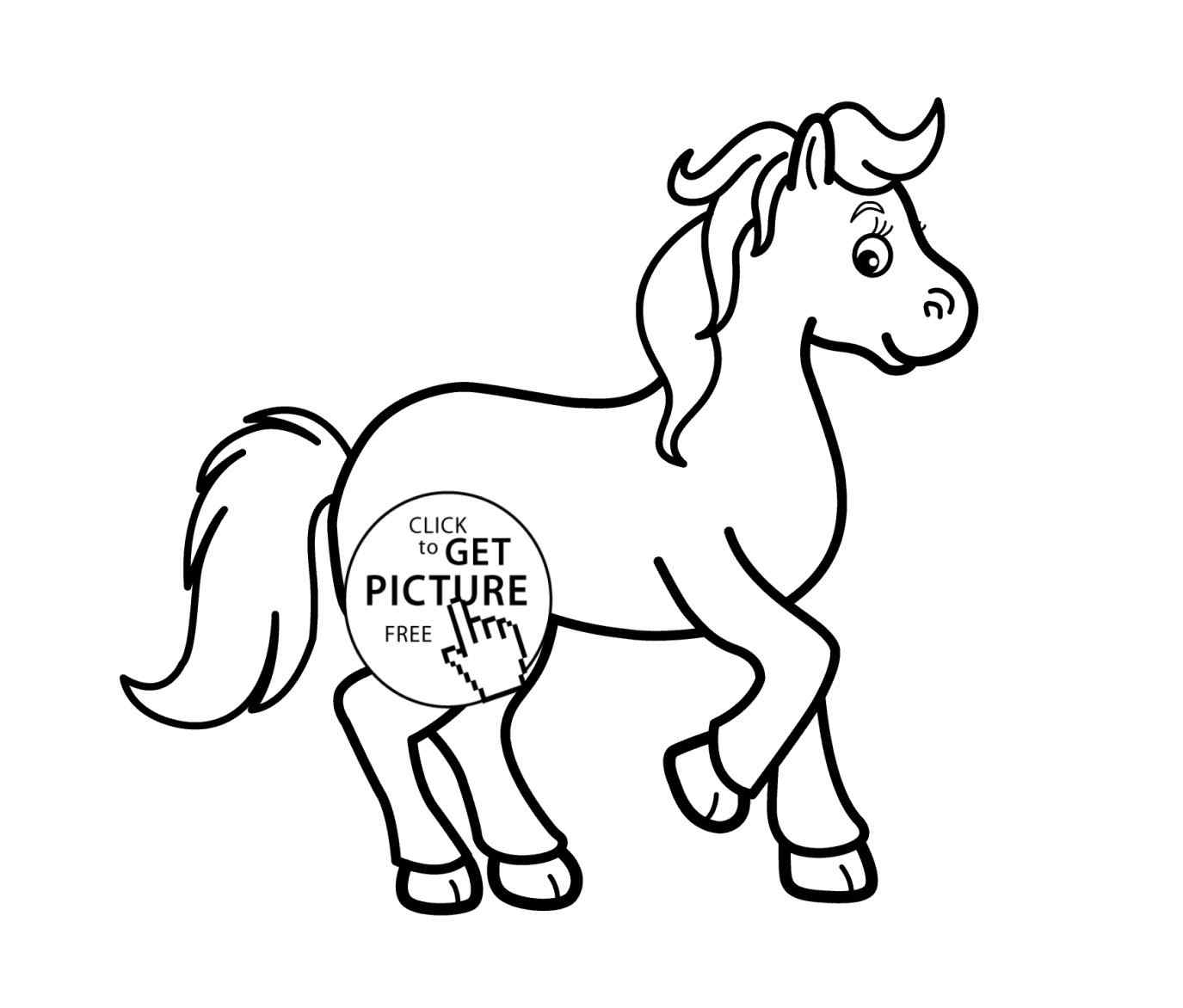 Horse And Jockey Coloring Pages