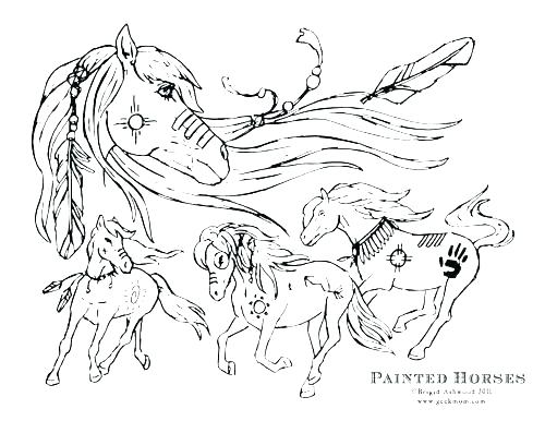500x386 Wild Horses Coloring Pages Horse Coloring Pages Horse A Wild Horse