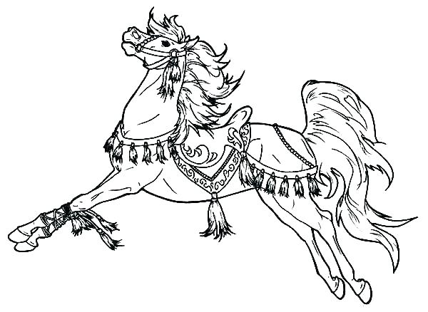 Horse And Rider Coloring Pages