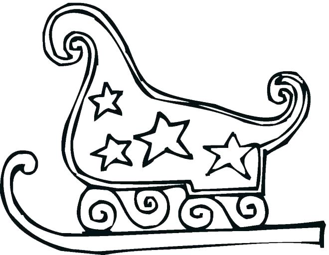 660x512 Sleigh Coloring Page Free Printable Sleigh Coloring Pages Page