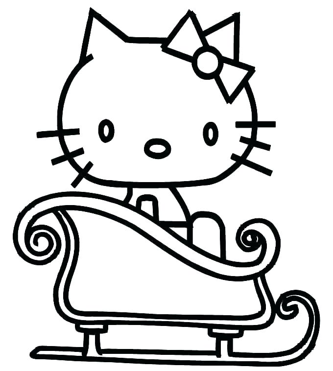 680x758 One Horse Open Sleigh Coloring Page Professional