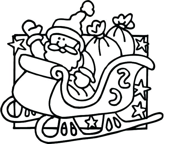600x487 Sleigh Coloring Page Shippa.co
