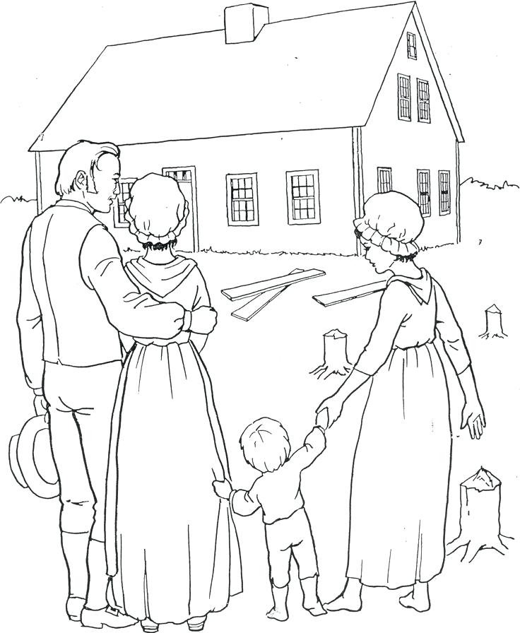 736x896 Covered Wagon Coloring Page Horse And Wagon Pioneer Covered Wagon
