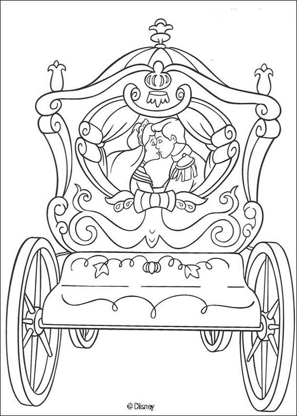 607x850 Cinderella Carriage Coloring Pages 534354