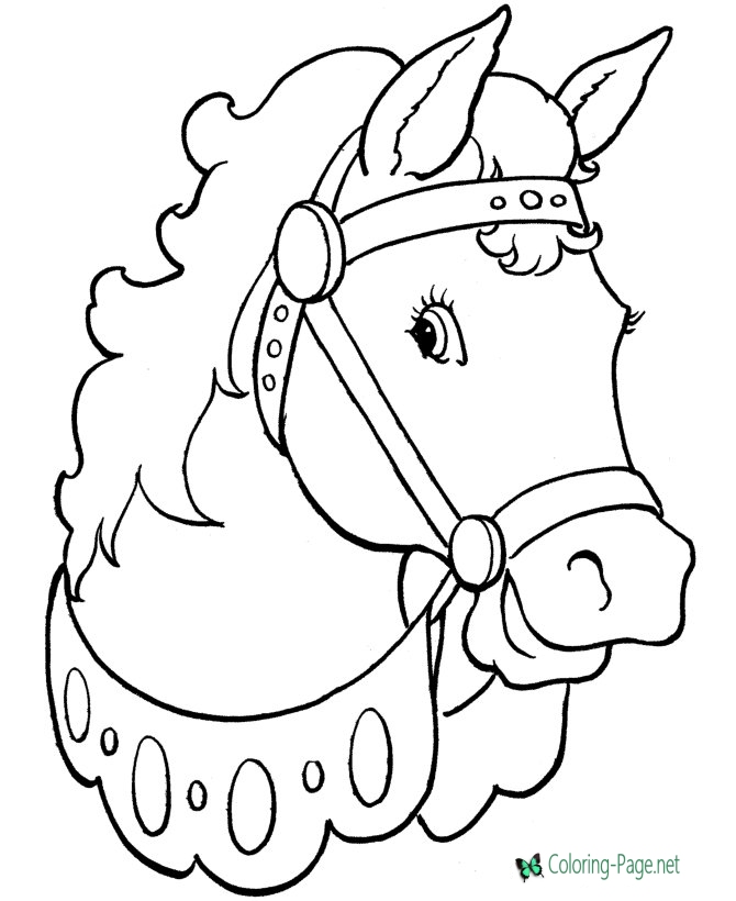 670x820 Horse Coloring Pages