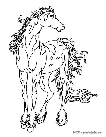 364x470 Running Wild Horse Coloring Pages