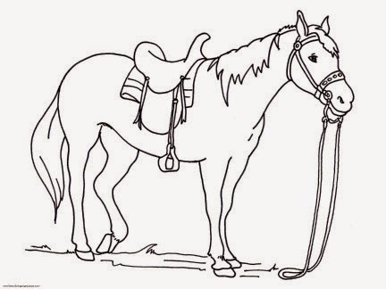 432x324 Horse Coloring Pages Easy Kids ~ Printable Coloring Animal