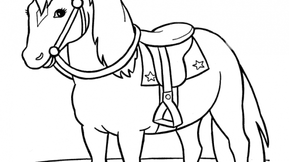 585x329 Printable Pictures Of Horses Coloring Page Sporturka Printable