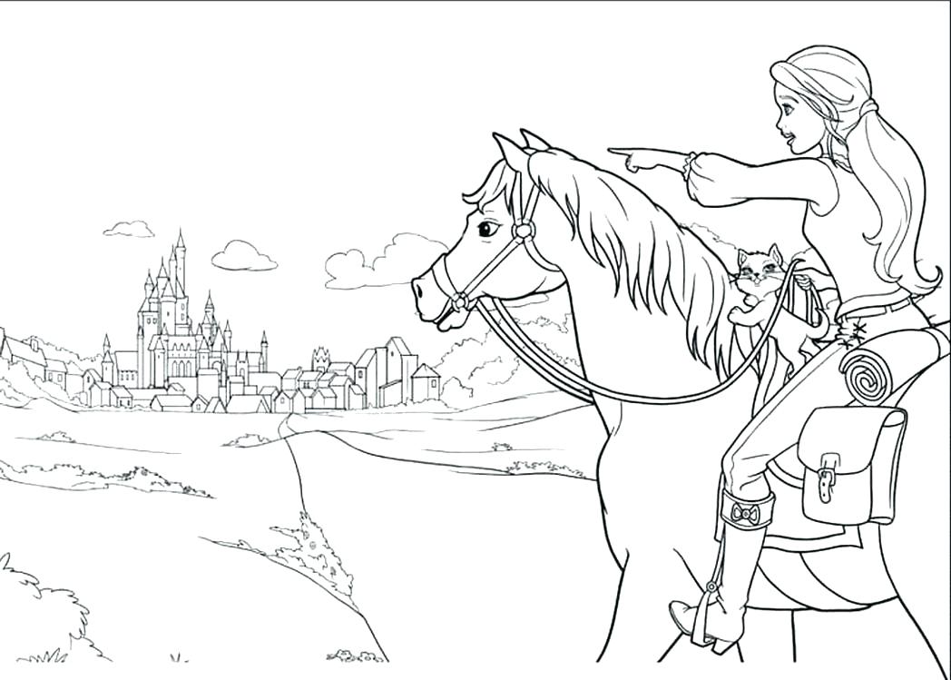 1048x749 Barbie Horse Coloring Pages 12053