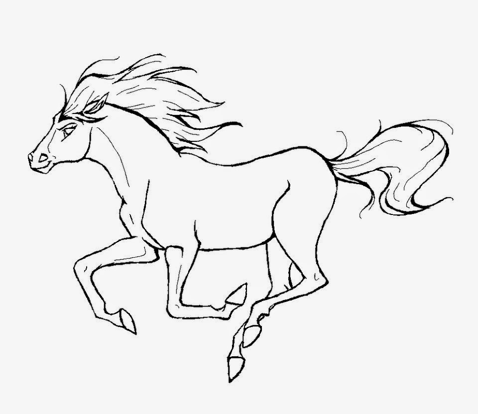 960x832 Pictures Of Horses To Color