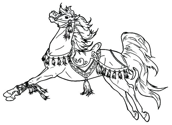 600x438 Coloring Pages Horses