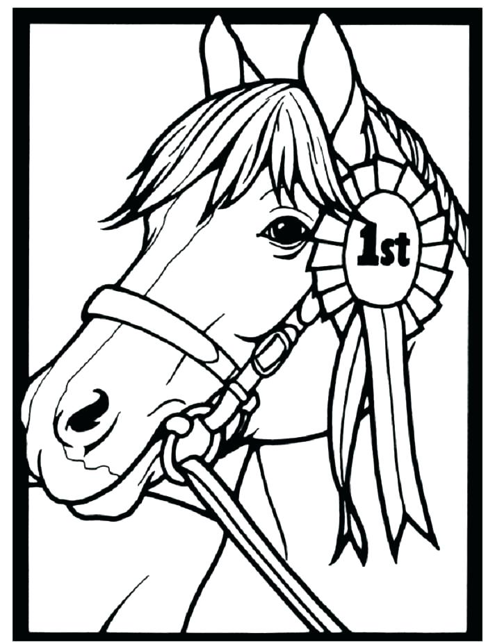 712x924 Horse Head Pictures To Color Horse Face Coloring Page Head