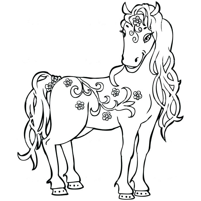 700x700 Horse Coloring Page Vector Horse Coloring Page With Horse Face