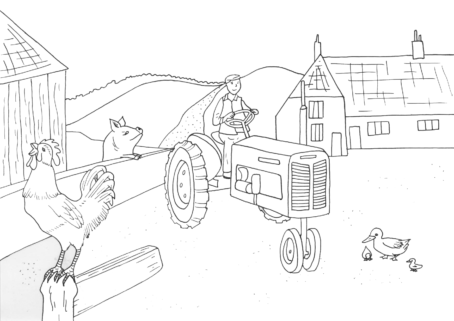 1742x1233 25 Farmer Coloring Pages, Free Farm Boys Coloring Pages