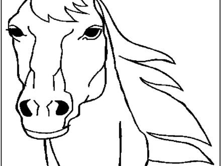 Horse Head Coloring Pages