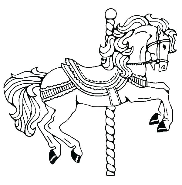 600x612 Coloring Page Horses Impair.co