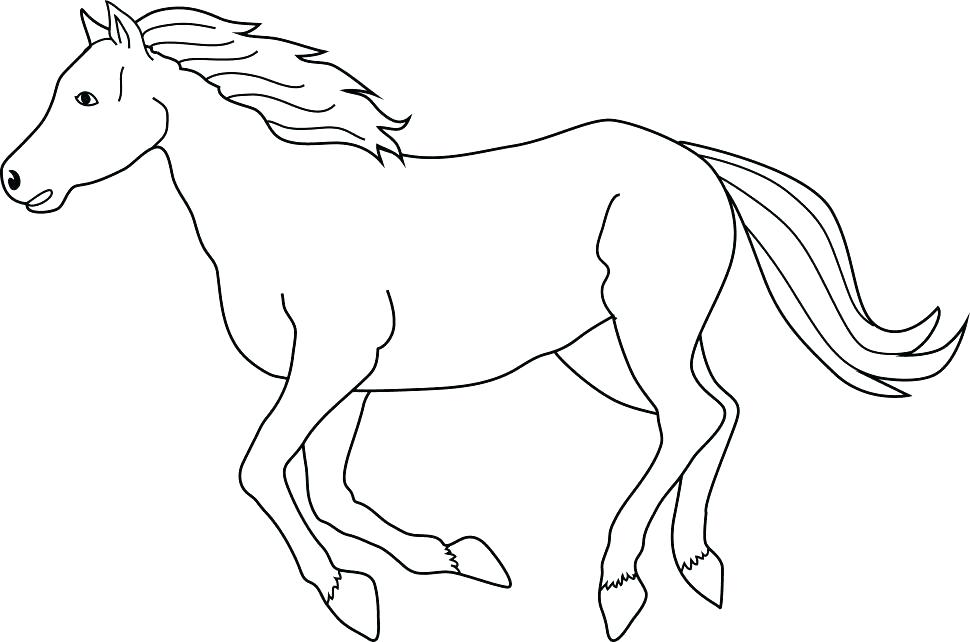 970x642 Horse Head Coloring Pages