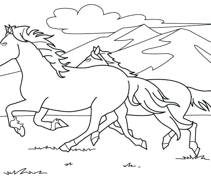 678x600 Wild Horse Coloring Pages To Print Jgheraghty.site