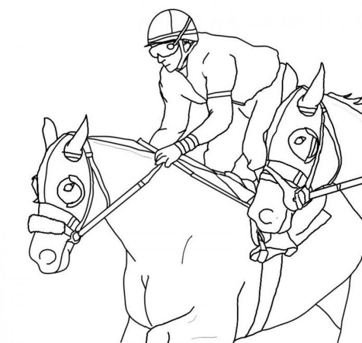 1200x1138 Sturdy Race Horse Coloring Pages To Print Racing Color