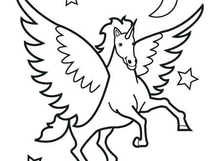440x330 Horse Coloring Sheet