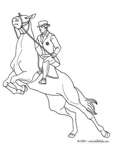 364x470 Equestrian Coloring Pages