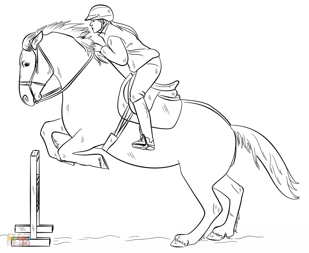 1007x824 Horse Jumping Coloring Pages To Print Animals Coloring Pages Horse