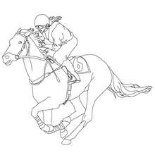 220x220 Horse Race Coloring Pages
