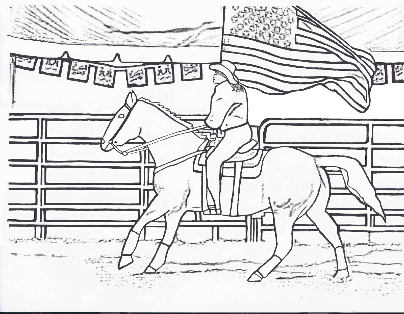 1600x1244 Types Of Sports Coloring Pages For Kids Horse Riding Coloring