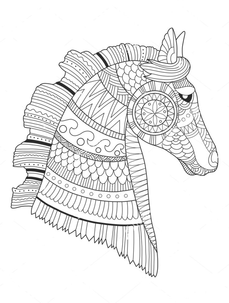 736x974 Majestic Looking Zentangle Coloring Pages 86 Best Animal Images