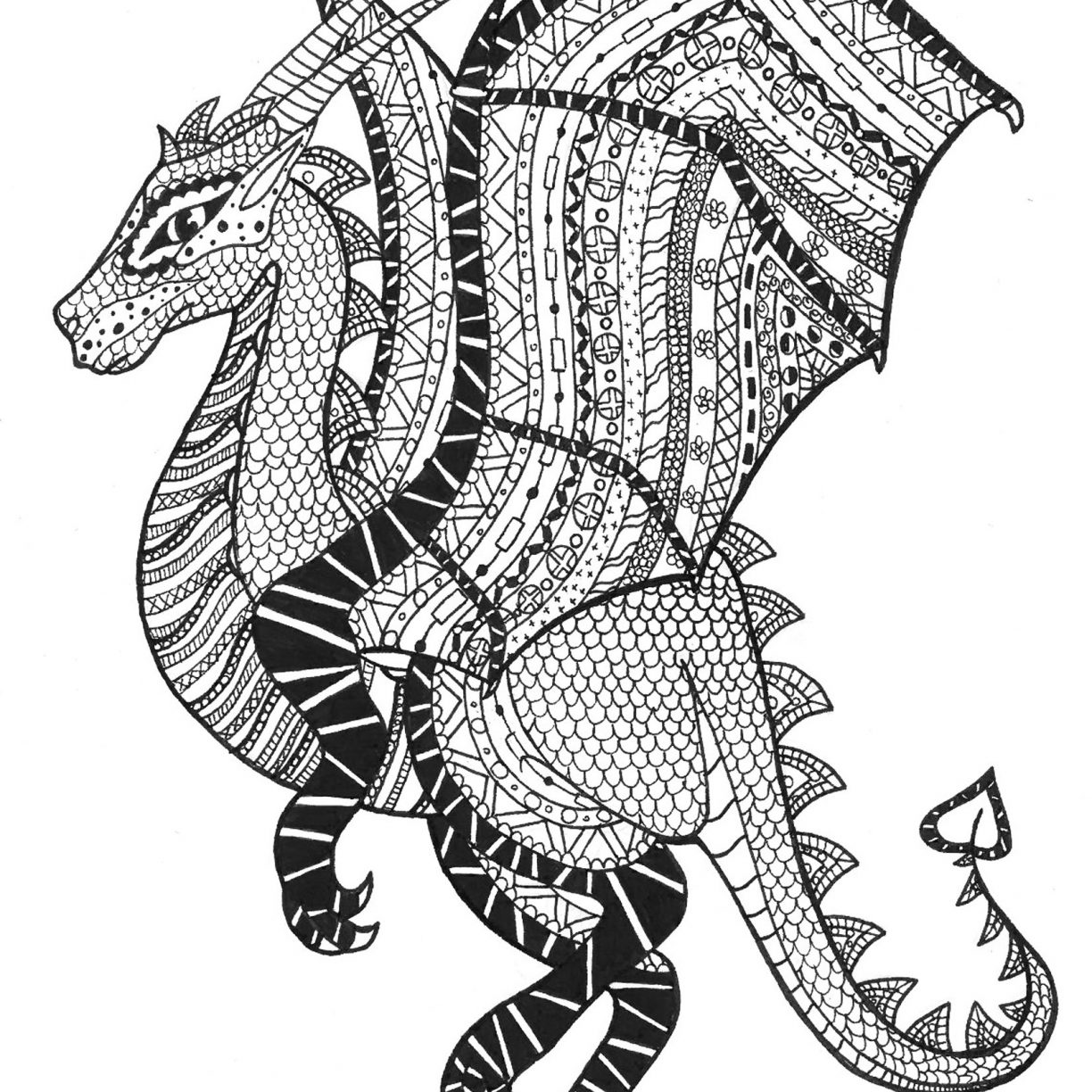 1224x1224 Turtle Zentangle Coloring Page Free Printable Extreme Pages