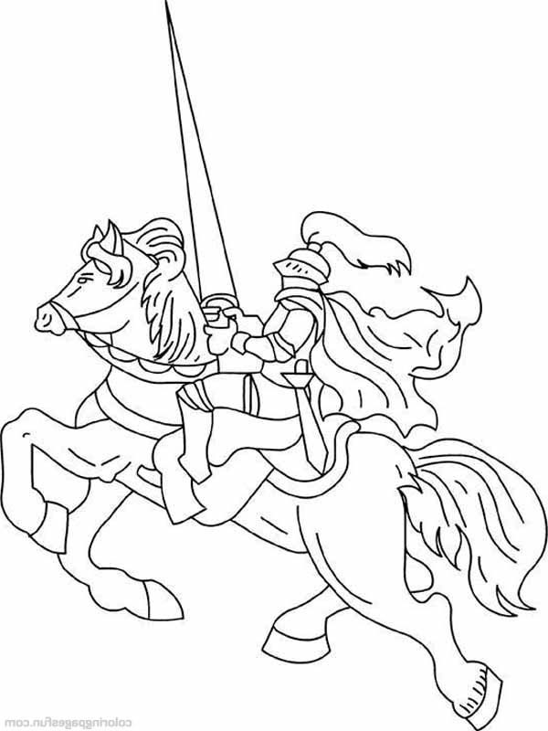 Horseback Riding Coloring Pages