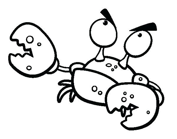 600x470 Crab Coloring Pages Coloring Pages Crab Angry Crab Coloring Page
