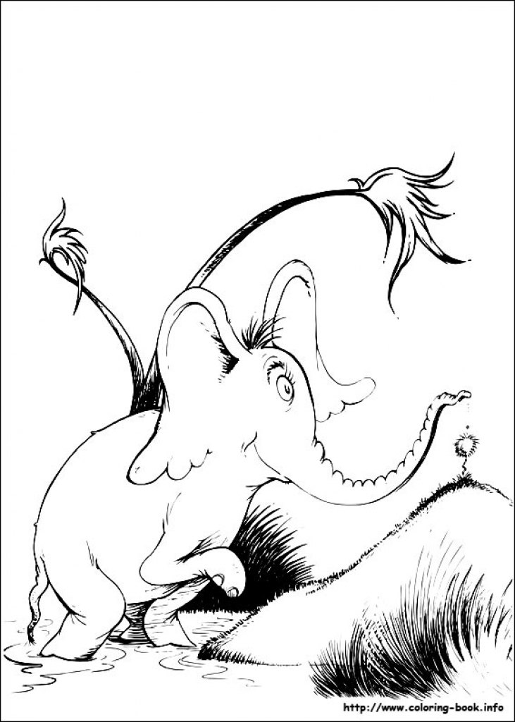731x1024 Horton Coloring Pages On Coloring Book Intended For Horton Hears
