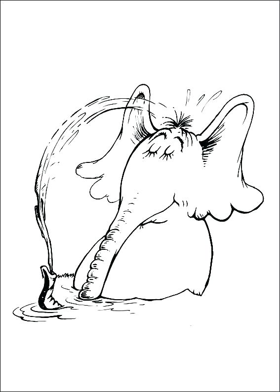 567x794 Horton Elephant Coloring Page The Drawing At Free For Personal