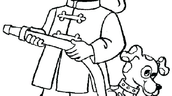 585x329 Fireman Bring Hose Coloring Page Fireman Bring Hose Firefighter