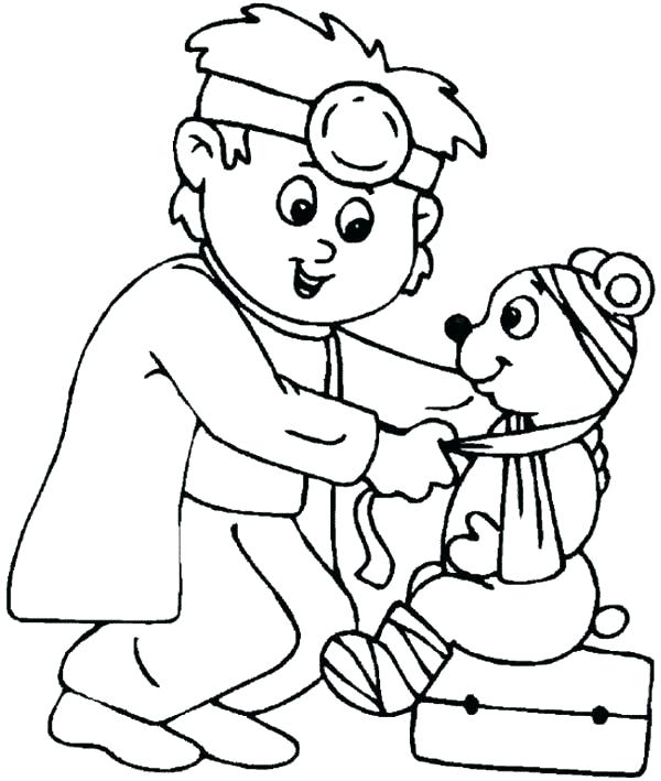 600x709 Hospital Coloring Pages Building Coloring Pages Hospital Coloring
