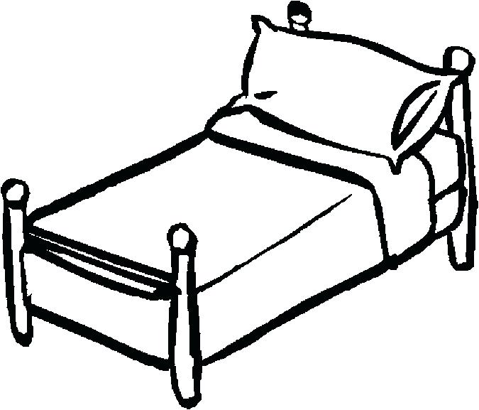 675x577 Bed Coloring Pages Coloring Page Bed Objects Printable Coloring