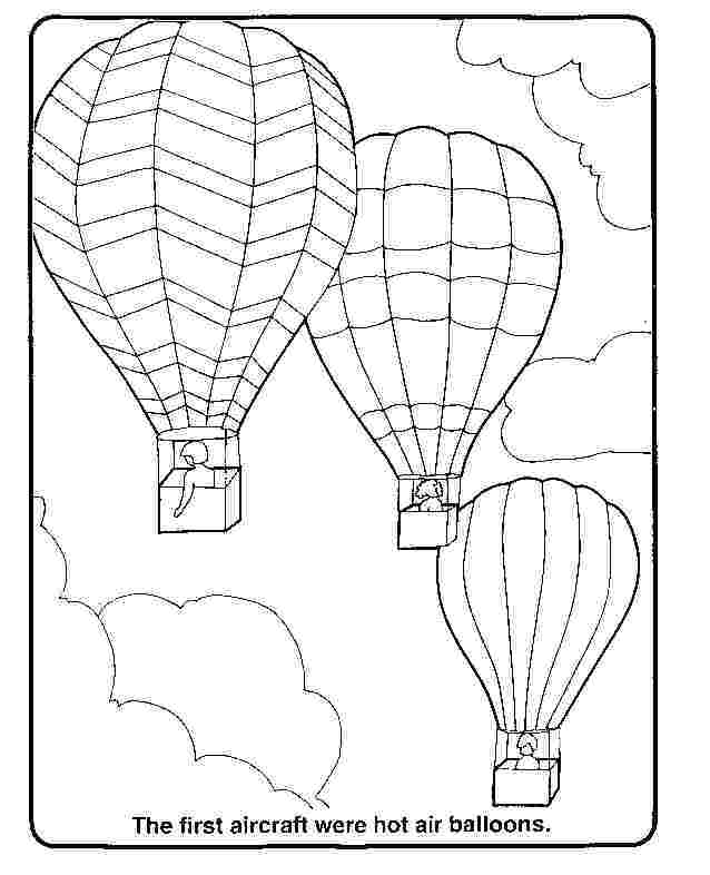 638x786 Hot Air Balloon Coloring Pages Printable Free