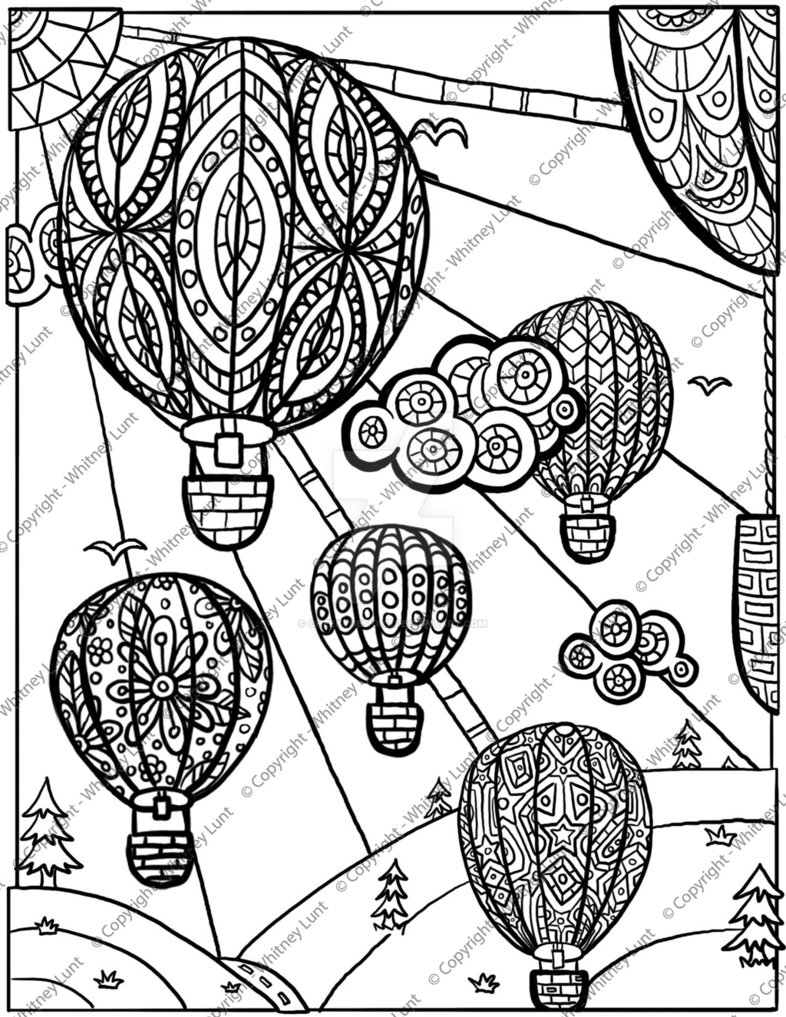 786x1017 Free Printable Air Balloon Coloring Pages Kids Hot Colouring Page