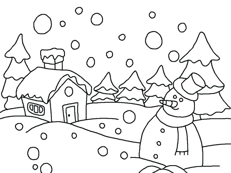 736x552 Cold Winter Coloring Pages Free As Well In Page Sheets Fr