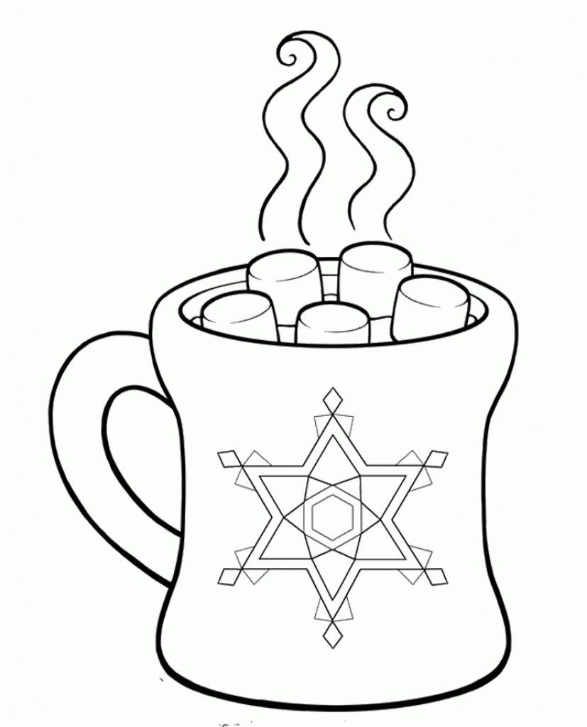 827x1024 Refundable Hot Chocolate Coloring Page 6734