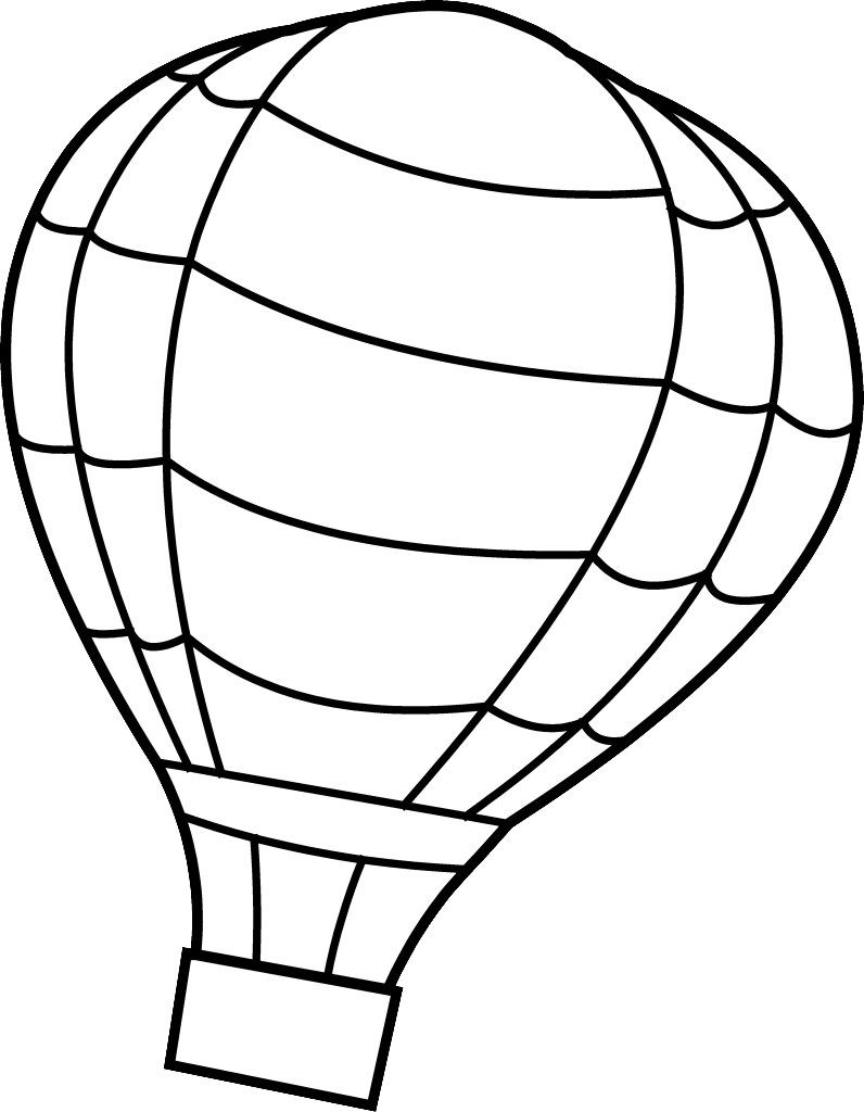 796x1024 Fancy Hot Air Balloon Coloring Page Pages For Kids Coloringstar