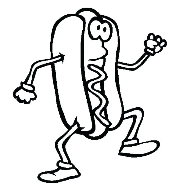 600x612 Hot Coloring Pages Hot Dog Coloring Pages Hot Dog Coloring Pages