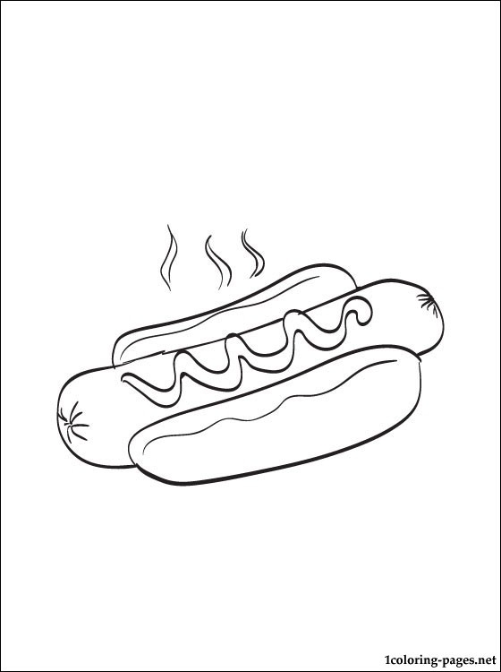 560x750 Coloring Page Hot Dog Hot Dog Coloring Page Hot Dog Coloring Page