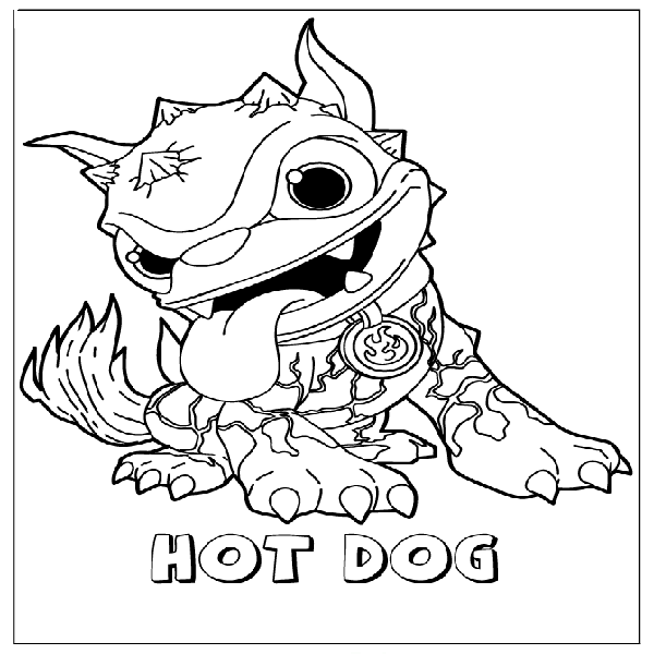 600x600 Skylander Hot Head Coloring Page Skylander Coloring Page Coloring