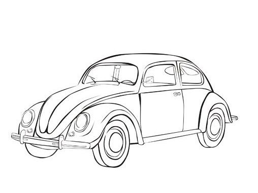 508x381 Vw Beetle Coloring Pages 10 Pretty Arty Vw Beetles