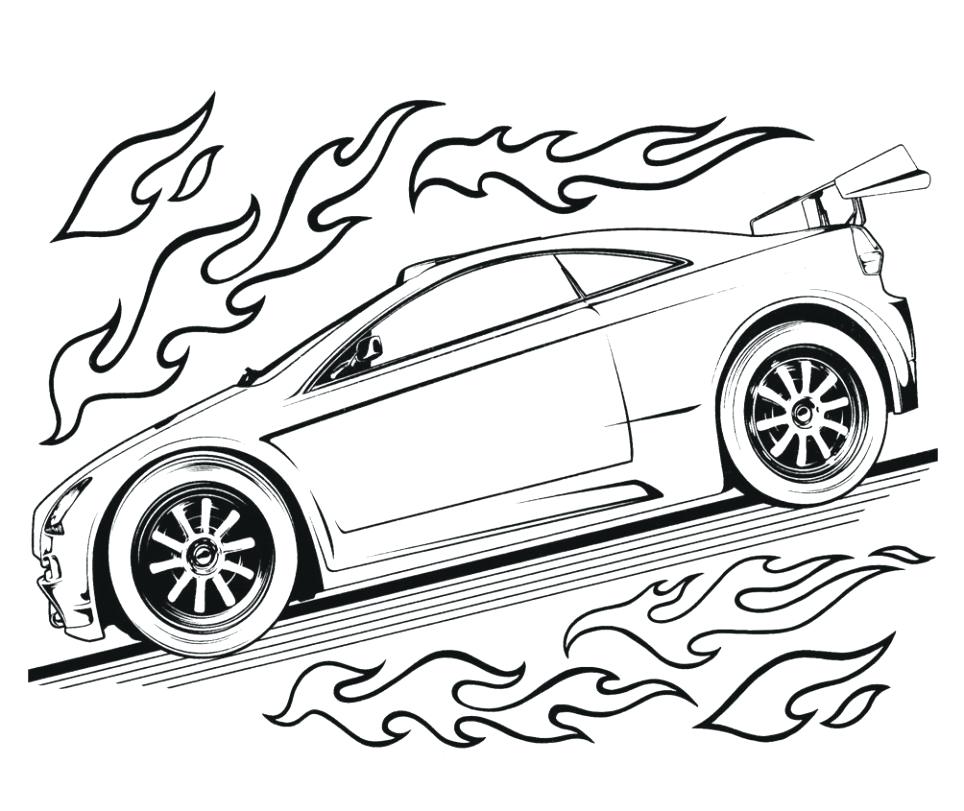Hot Wheels Coloring Pages Free